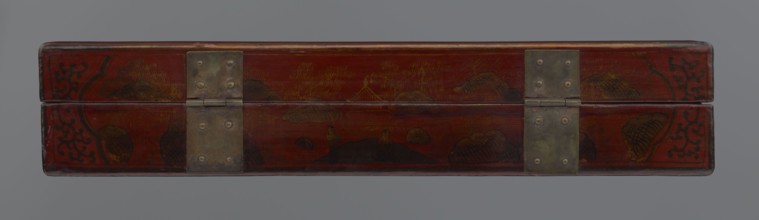 Box, gift; Chinese art, Qing 1644–1911 style, early 20th century, China. Lacquer container with