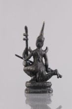 Musician figurine, Southeast Asian art; subject: musicians; culture: Southeast Asia; provenance,