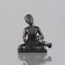 Musician figurine, Southeast Asian art; topic: musicians; culture: Southeast Asia; provenance, 1st