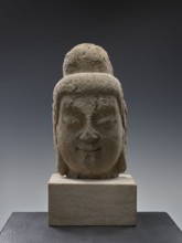 Head of Buddha, unknown sculptor; Chinese; Song-style sculpture; materials: sculpture; date: Song