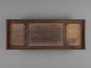 Tray with three rectangular plaques. Porcelain covered with celadon glaze. Chinese; celadons,