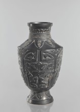 Vase, Japanese, Meiji–Taisho period late 19th–early 20th century. Ceramic decorative vessel from