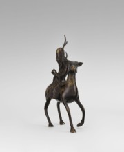 Shoulao on a deer - incense burner, Narozno Eckersdorf, deer, figurines, Chinese art, Chinese