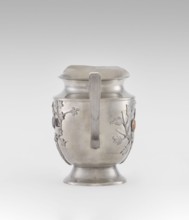 Jug, plant ornament, Chinese, Chinese art, teapot form, fruit ornament, applied plastic decoration: