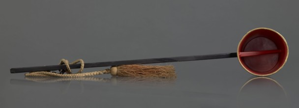 Ritual ladle, Chinese, Qing dynasty 1644–1911, late 19th century. Buddhism ritual vessel, painted