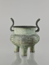 Ding-type incense burner, maker, purchase, Chinese; Qing dynasty 1644–1911, 17th–18th century .