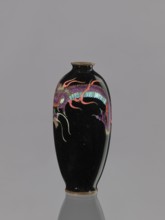 Vase;, Cloisonné enamel on copper. Japanese, Meiji period 1868–1912, 19th/20th century. Motifs: