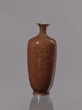 Vase, Meiji period 1868–1912, Japan. Kinseki technique. Vase with a narrow neck flaring at the