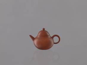Teapot with lid, Chinese art, Chinese culture, Qing 1644–1911, ceramics, teapots, Yixing style, tea