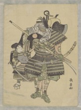 Reproduction: Benkei and Yoshitsune ??????, Eishôsai Chôki fl. ca. 1780–1810 graphic artist,