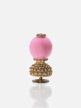 A button for a semi-official cap of an official between the seventh and ninth rank;, Qing dynasty