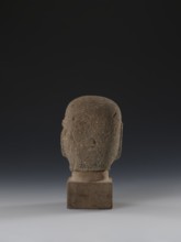 Head of a monk Buddha?, sculptor unknown, buddha iconography, Chinese art, Ming 1368–1644, Chinese