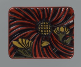 Box with a lid., Japanese, Meiji period 1868–1912, early 20th century. Lacquer chôshitsu, carved;