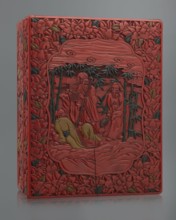Box with a lid, Chinese art, Chinese culture, figural scenes, floral motifs, Qing 1644–1911,