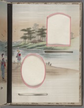 Album of photographs and postcards;, Japanese art, Meiji 1868–1912; subjects: landscapes, women