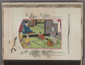 Album of photographs and postcards; Japanese art, Meiji period late 19th century. Subject matter:
