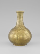 Vase — bottle;, ; Chinese art; Chinese; Qing dynasty 1644–1911; ornament: plant motifs, peonies;