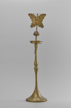 Candlestick, early 20th century, Korea; candlestick on a round base transitioning into a
