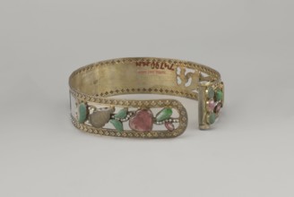 Headband, ; plant ornament; Chinese; Chinese art; Qing 1644–1911; head ornament; openwork inlaid