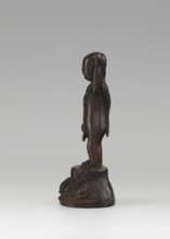 Young Buddha, unknown sculptor; Buddha iconography, figurine on lotus throne; Chinese Buddhist art,