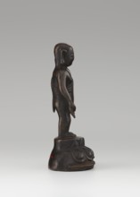 Young Buddha; unknown sculptor; gift, repossession; Buddha iconography; figurine on lotus throne;