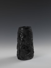 Vase, gift, Chinese art; Chinese; Qing dynasty 1644–1911; 19th century. Vessel with bas-relief