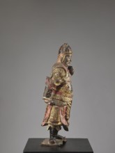 Lokapala Guardian of the World, unknown sculptor; Chinese Buddhism; figurine of a warrior; Qing