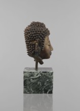 Buddha head — fragment of a sculpture; creator, Buddhist art, Buddhism, Southeast Asian/Thai art;