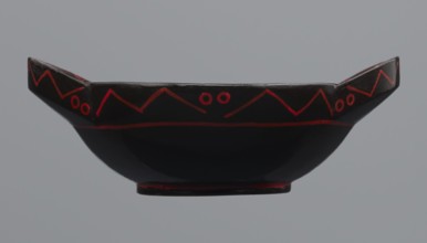 Two-handled bowl, Chinese, Warring States Period 475–221 BCE copy, ritual/ceremonial vessel, copy,