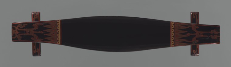 Elbow rest, Warring States Period 475–221 BCE. Standalone support in the shape of a wavy inverted