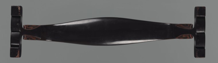Elbow rest, Warring States Period 475–221 BCE. Standalone support in the shape of a wavy inverted