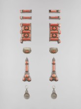 Set of braid ornaments, braid ornaments, artistic crafts, Mongolian art, jewelry, braids, women's