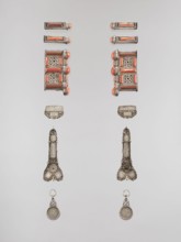 Set of braid ornaments, braid ornaments, artistic crafts, Mongolian jewelry, braids, women's