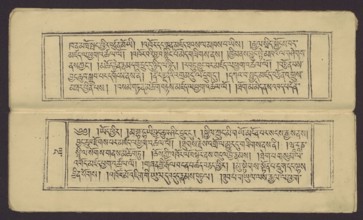 A set of two Buddhist texts — Collected Instructions on Refuge in the Three Jewels Tib. 'dri nang