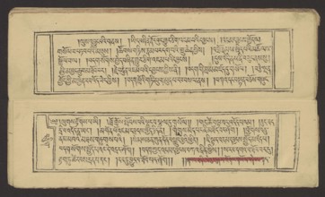 A set of two Buddhist texts — Collected Instructions on Refuge in the Three Jewels Tib. 'dri nang