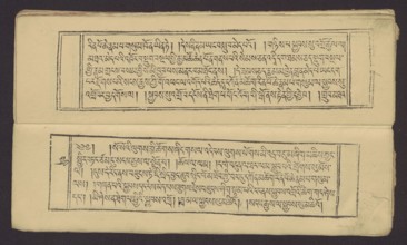 A set of two Buddhist texts - Collected Instructions on Refuge in the Three Jewels Tib. 'dri nang