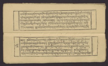A set of two Buddhist texts - Collected Instructions on Refuge in the Three Jewels Tib. 'dri nang
