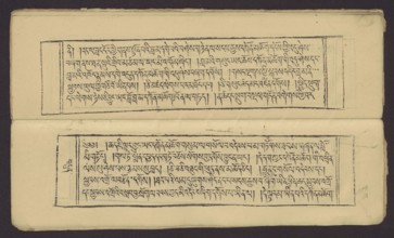 A set of two Buddhist texts - Collected Instructions on Refuge in the Three Jewels Tib. 'dri nang