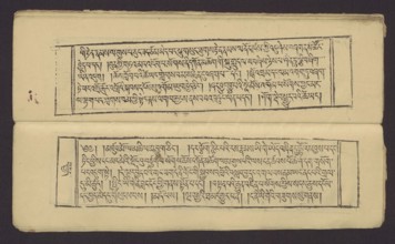 A set of two Buddhist texts - Collected Instructions on Refuge in the Three Jewels Tib. 'dri nang