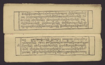 A set of two Buddhist texts - Collected Instructions on Refuge in the Three Jewels Tib. 'dri nang
