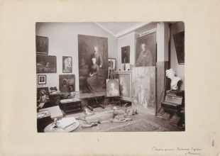 The Last Studio of Pantaleon Szyndler in Warsaw Painting studio of Pantaleon Szyndler 1846–1905 in