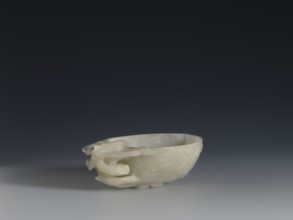 A vessel for rinsing brushes, Chinese, Qing dynasty 1644–1911, 19th century. Materials/subject: