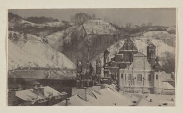Churches and mountains; photograph from the album Vilnius, volume 1; Jan Bulhak 1876–1950; Vilnius,
