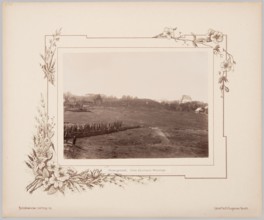 Nowogródek. Mindaugas Mountain Mound. Album card with photographic print glued onto lithographed