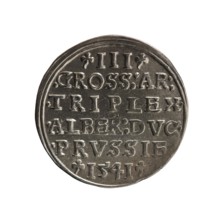 Trojak by Decius, Jost Ludwik fl. 1528–1535 and Schilling, Maciej mintmaster, publisher.