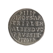 Trojak, Schilling, Maciej mintmaster; Decjusz, Jost Ludwik fl. 1528–1535 co-creator, mint manager.