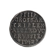 Trojak; maker: Straub Strawb, Heinrich mintmaster; co-creator: Decjusz, Jost Ludwik fl. 1528–1535,