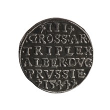 Trojak; Schilling, Maciej mintmaster/publisher; Decjusz, Jost Ludwik fl. 1528–1535 co-creator, mint