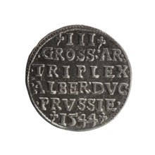 trojak, Decius, Jost Ludwik fl. 1528-1535 mint manager; co-creator, Schilling, Maciej mintmaster;
