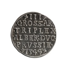 trojak, Schilling, Maciej mintmaster / publisher, Decjusz, Jost Ludwik fl. 1528-1535 co-creator;